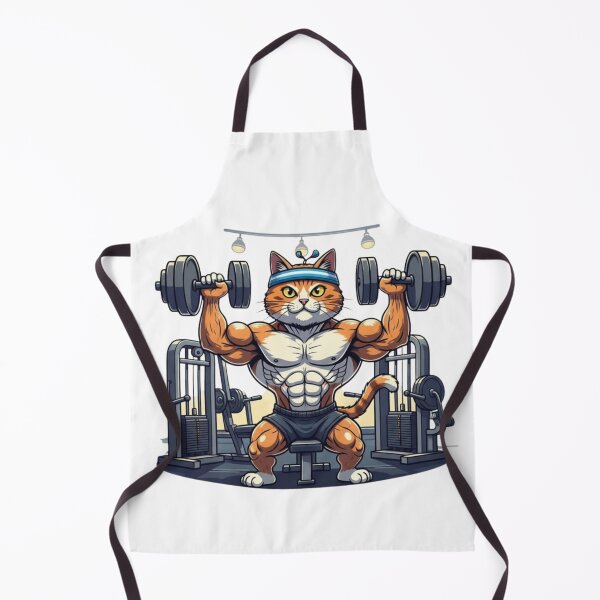 Item preview, Gym Cat – Cute Fitness Cat Workout T-Shirt designed and sold by Cool Tee World .