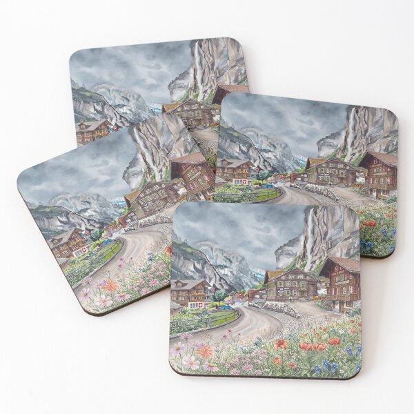 Item preview, Lauterbrunnen Switzerland Wall Art – Swiss Alps Landscape designed and sold by POSTERIOCREW.