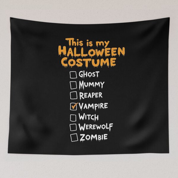 Item preview, This Is My Halloween Costume Checklist Gift designed and sold by Say It With Ink.