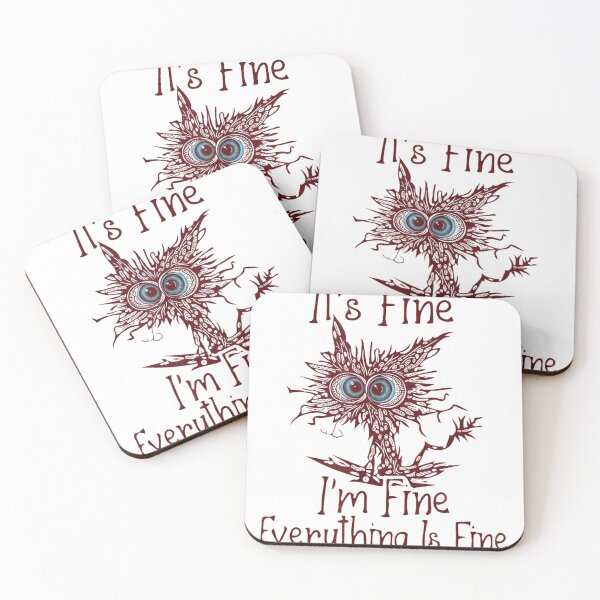 Item preview, It's Fine I'm Fine Everything Is Fine Sarcastic Cat designed and sold by mari-kayden.