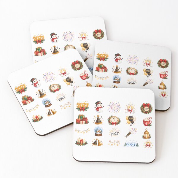 Item preview,  Happy New Year 2027 Festive Celebration Clipart Collection designed and sold by Rehnair.