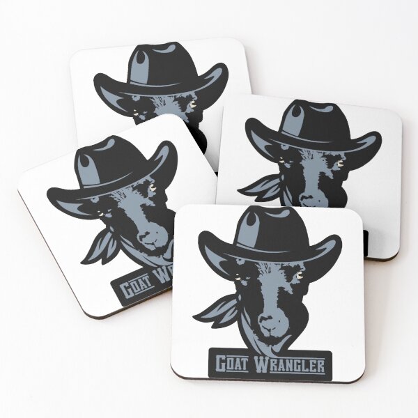 Item preview, Goat Wrangler Western Cowboy Retro Farm Art designed and sold by Simplesaints.