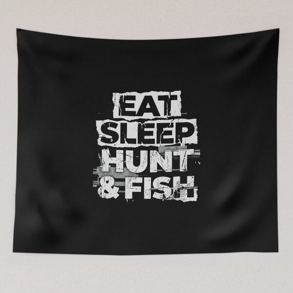 Item preview, Eat Sleep Hunt & Fish Hunter Fisherman Outdoor Enthusiast Lifestyle designed and sold by PopStars1993.