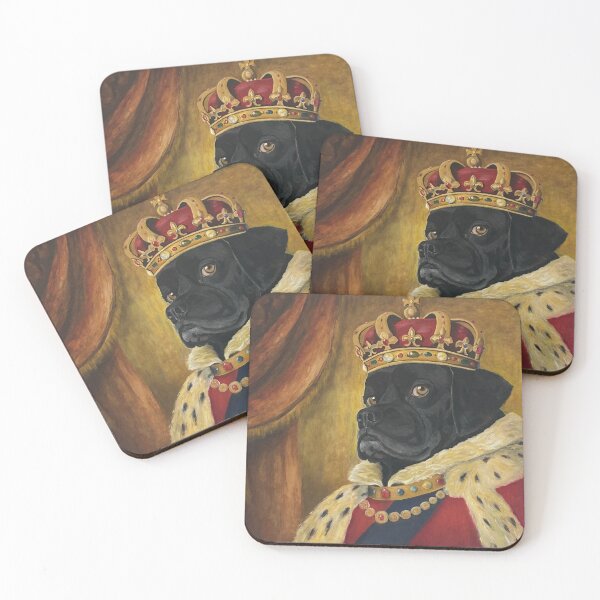 Item preview, Royal Black Dog King Boss  designed and sold by JoannaHumphrys.