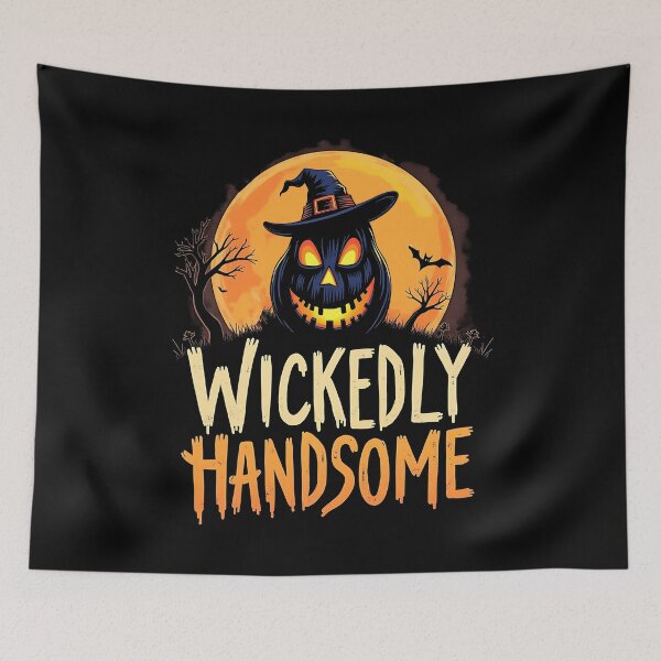 Item preview, Wickedly Handsome Funny Pumpkin Halloween Gift designed and sold by Say It With Ink.
