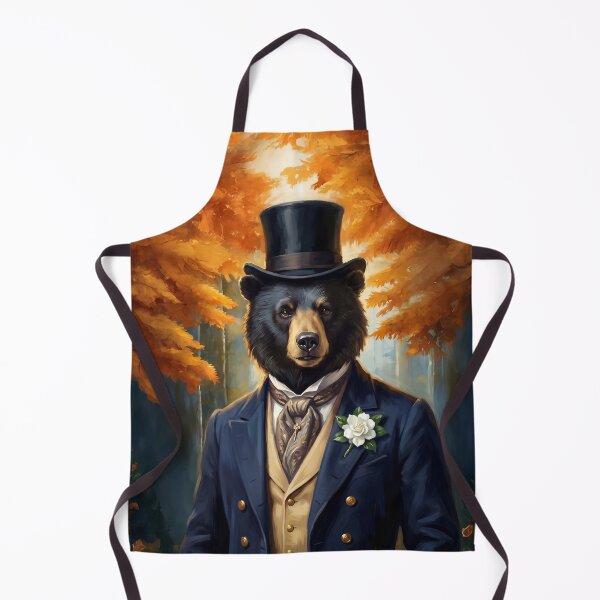Item preview, Victorian Dapper Dandy Bear Groom Top Hat Autumn Illustration designed and sold by Englandbear.