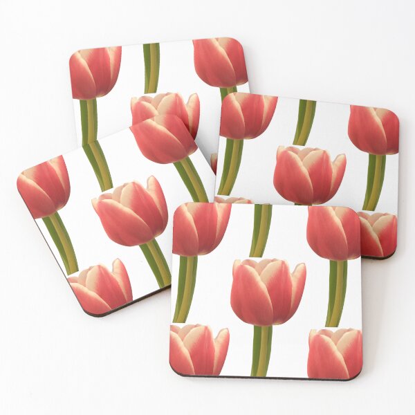 Item preview, Pink and White Tulip Bloom designed and sold by pinkal.