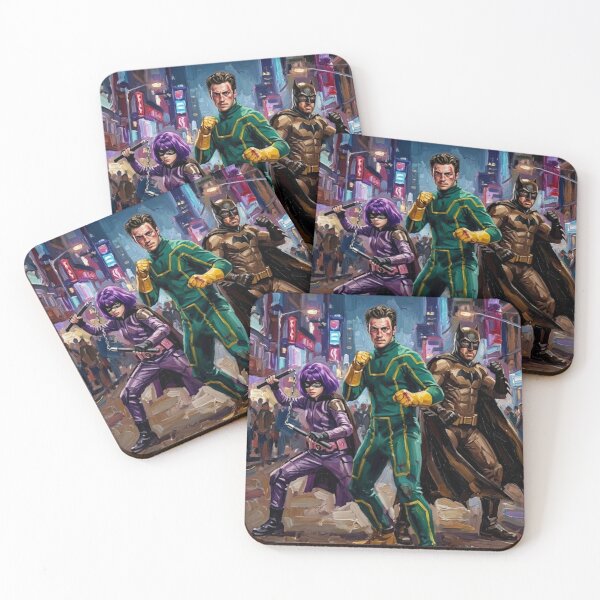 Item preview, Kick-Ass Superhero Action Fine Art Tribute designed and sold by Art's Diner.