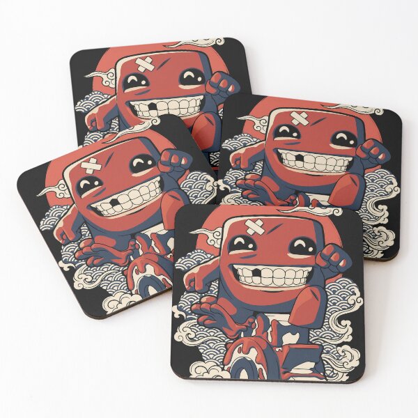 Item preview, Meat Boy Super Meat Boy Ukiyo-e Gamer Graphic Tee designed and sold by Senpaiwaves.