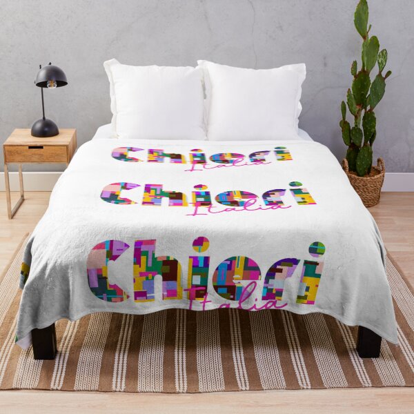 Item preview, Chieri, Torino, Italy, Italia, colorful typography design for travellers designed and sold by Wanderful-roads.