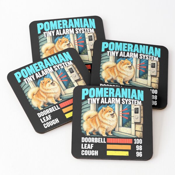 Item preview, Pomeranian Doorbell Alarm With Leaf And Cough Alerts designed and sold by elderberry.