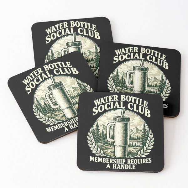 Item preview, Funny Hydration Club Membership Requires a Handle designed and sold by elderberry.