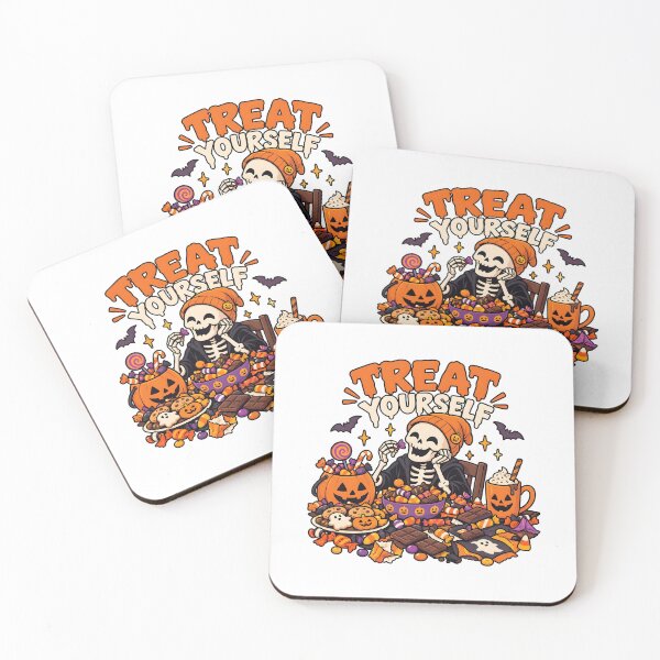 Item preview, Skeleton Treat Yourself Halloween Candy Art designed and sold by GiaoCalonas.