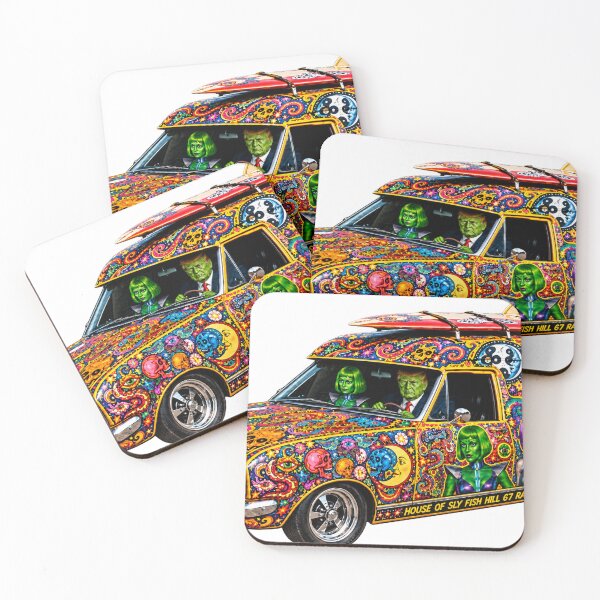 Item preview, Powder Monkeys Psychedelic Surf Panel Van designed and sold by Slyfish.