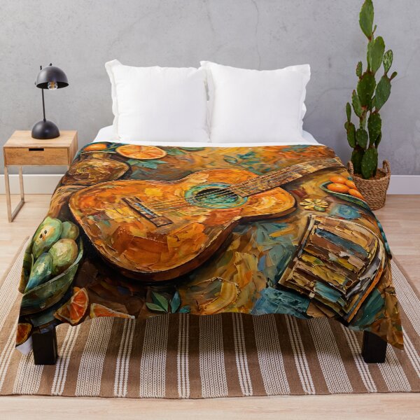 Item preview, Still Life with Guitar Painterly designed and sold by SylviaKayRose.