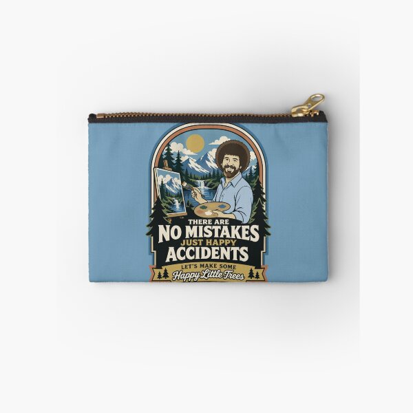 Aperçu de l'œuvre Copie de Bob Ross Pas d'erreurs, que des heureux hasards Petits arbres joyeux Art rétro vintage créée et vendue par karamram.