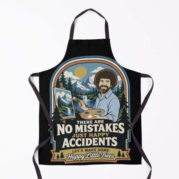 Item preview, Copia de Bob Ross Sin errores, solo felices accidentes Árboles pequeños y felices Arte retro vintage designed and sold by karamram.