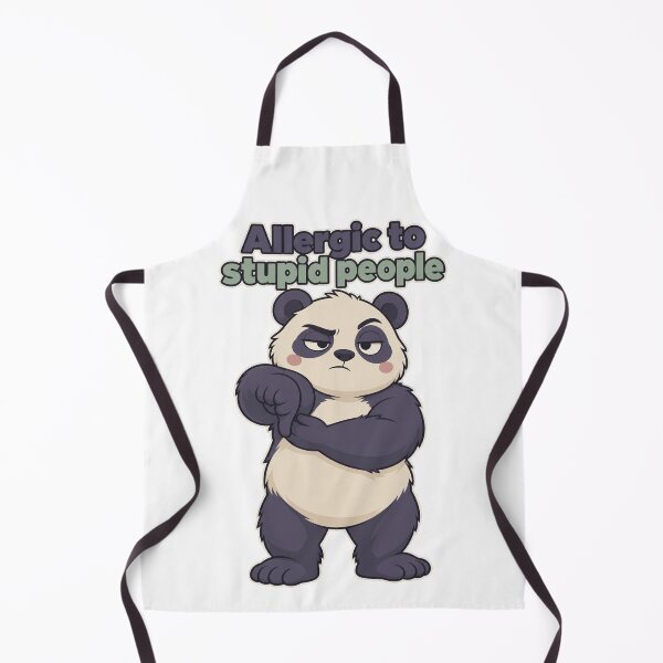 Item preview, Allergic to Stupid People – Grumpy Rose Cheeks Panda designed and sold by the-dovlat.