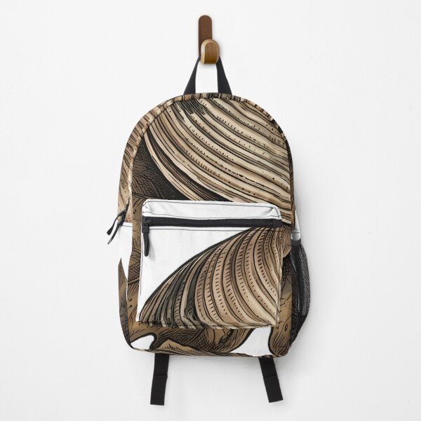 Item preview, Vintage Naturalist Venus Clam on Dried Dark Oak Leaf - Antique Shell Art designed and sold by Catch333.