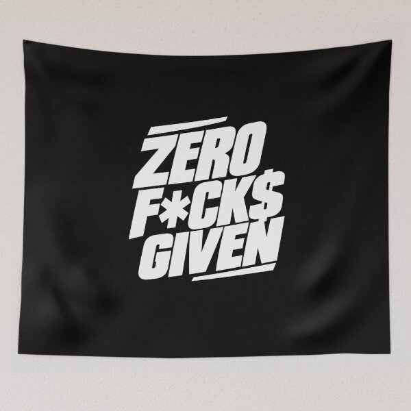Item preview, Zero Cares Given Attitude Statement designed and sold by SuperFreshArt.