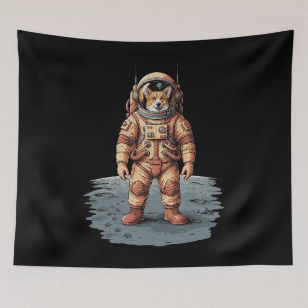 Item preview, Funny Corgi Dog Astronaut Space Explorer  designed and sold by No Excuses Supply.