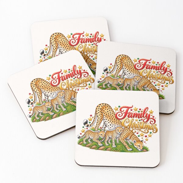 Item preview, Merry Christmas Cheetah – African Wildlife Holiday Design designed and sold by annenambiro.