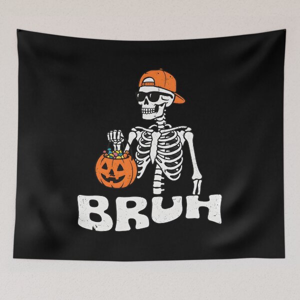 Item preview, Skeleton Bruh Halloween Candy Bucket Graphic designed and sold by GiaoCalonas.