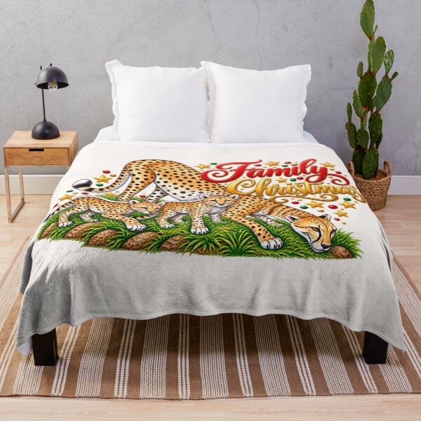 Item preview, Merry Christmas Cheetah – African Wildlife Holiday Design designed and sold by annenambiro.
