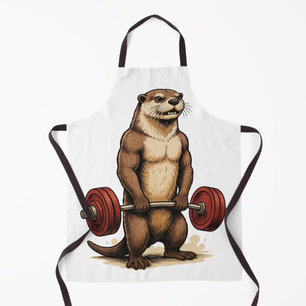 Item preview, Buff Otter Lifting Weights Funny designed and sold by No Excuses Supply.