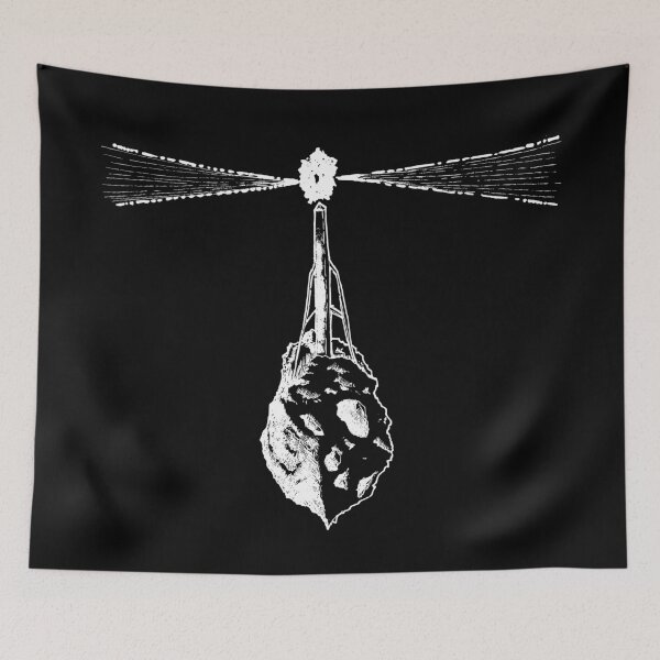 Item preview, Space Beacon Cosmic Asteroid Lighthouse - Dark Version designed and sold by BarnBurns.