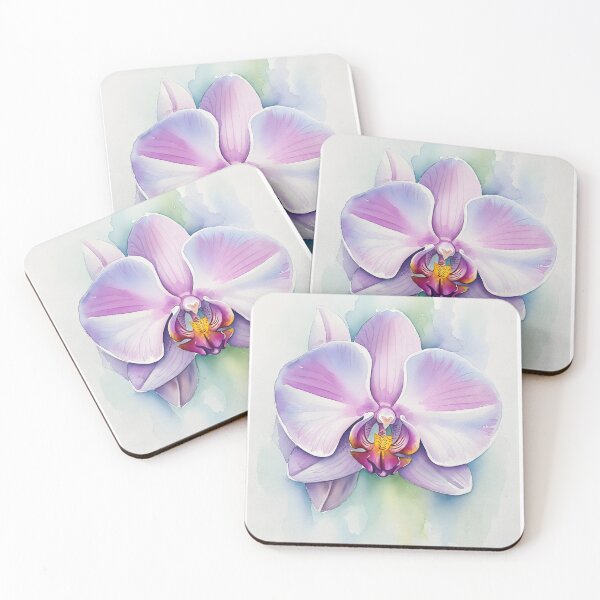 Item preview, Lavender Orchid Blossom in Soft Watercolor Wash designed and sold by VelloomStore.