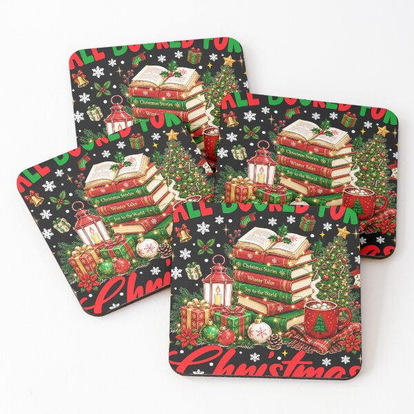 Item preview, All Booked For Christmas Cozy Book Lover designed and sold by varin-studio.