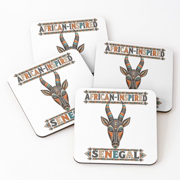 Item preview, African Inspired Senegal Antelope Mask Horned Art designed and sold by puzzell.