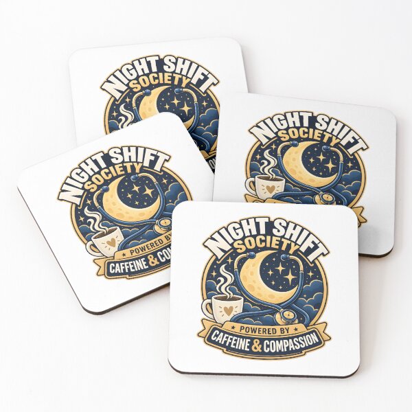 Item preview, Night Shift Society Caffeine Compassion Graphic designed and sold by LoafLogic.