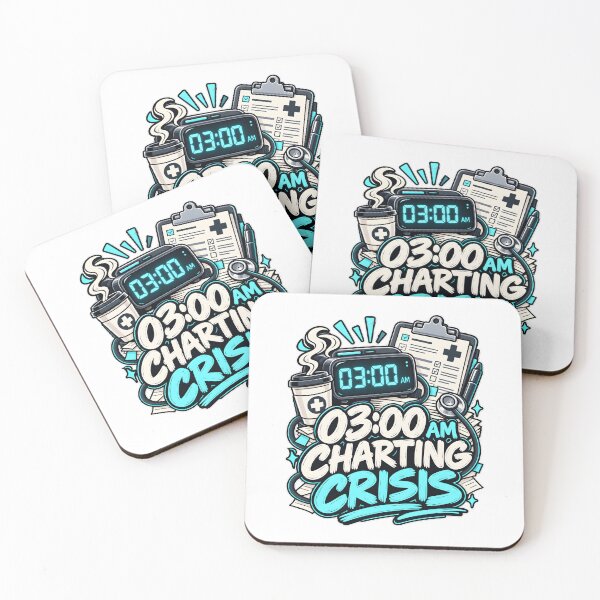 Item preview, 03 AM Charting Crisis Night Shift Nurse Graphic designed and sold by Win Hardy.