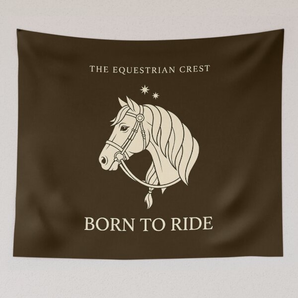 Item preview, The Equestrian Crest Born To Ride designed and sold by SplashTastic.