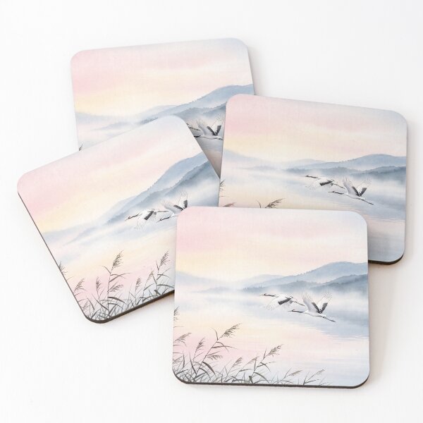Item preview, Cranes over the Misty Lake designed and sold by JamieReid98.