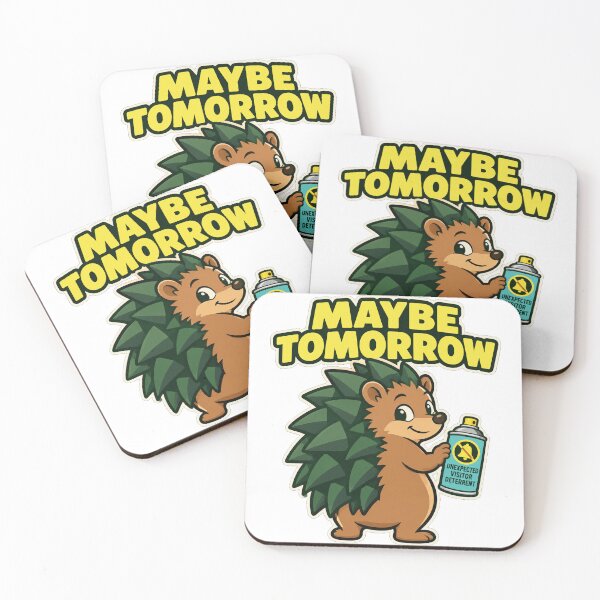 Item preview, Maybe Tomorrow – Funny Introvert Hedgehog designed and sold by the-dovlat.