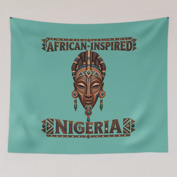Item preview, African Inspired Nigeria Braided Mask Beaded Art designed and sold by puzzell.