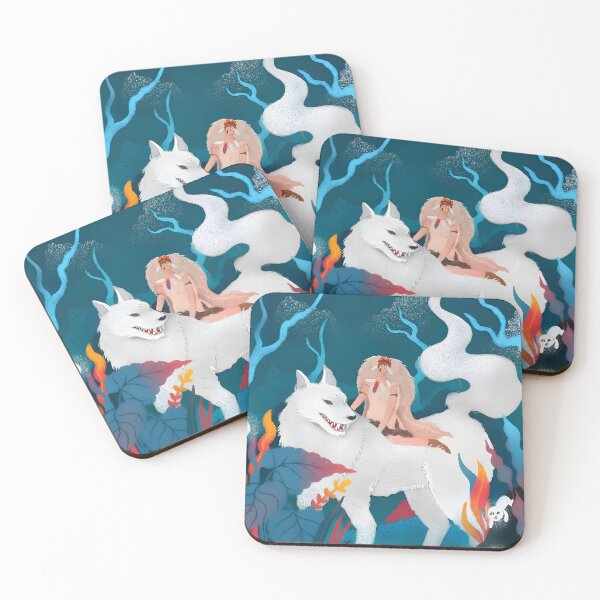 Item preview, art girl [[themomonokes]] and -%[ghiblis]%- white wolf aways designed and sold by Hydraart13.