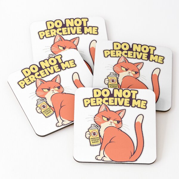 Item preview, Do Not Perceive Me – Sarcastic Orange Cat designed and sold by the-dovlat.
