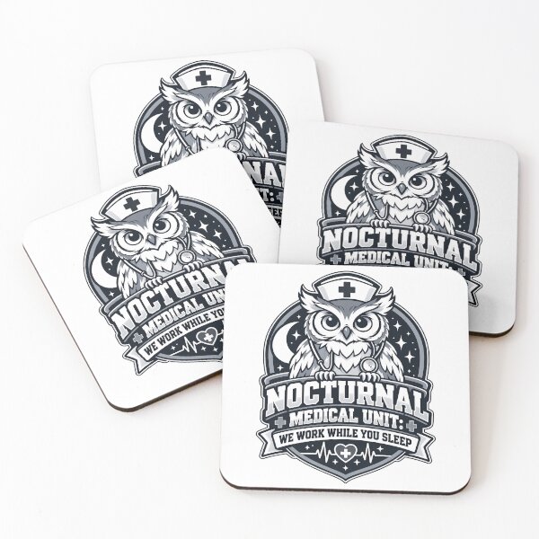 Item preview, Nocturnal Medical Unit We Work While You Sleep designed and sold by Win Hardy.