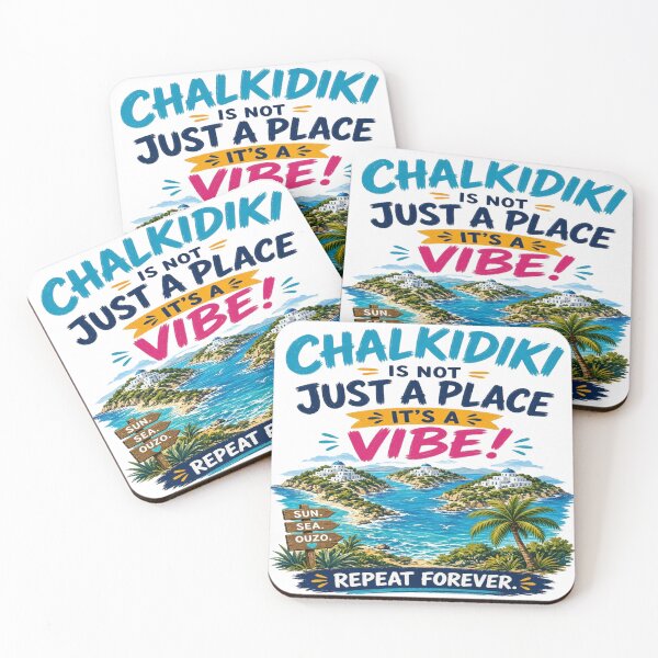 Item preview, Chalkidiki Is Not Just A Place It's A Vibe Greece Beach T-Shirt designed and sold by Sushikidsntoddlers.