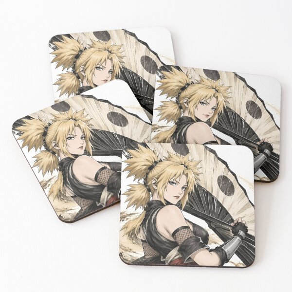Item preview, Temari | Blonde Kunoichi Warrior with Giant War Fan – Japanese Ink Anime Art designed and sold by Dyan4.