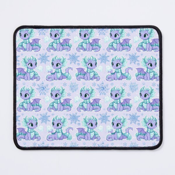 Item preview, Kawaii Winter Dragon Scarf Ice Breath Design designed and sold by NicolasGlowArt.