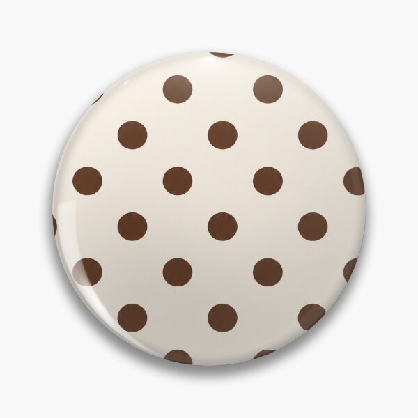 Item preview, Chocolate Brown Polka Dots on Cream Retro Pattern designed and sold by KokoDeez.