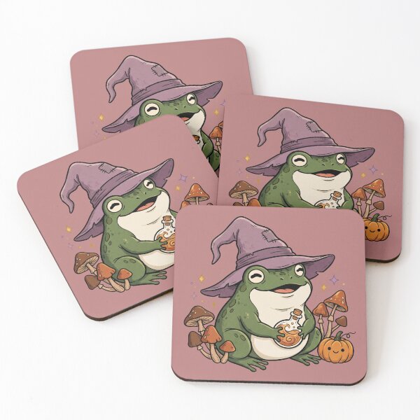 Item preview, Witchy Frog Halloween Cute Cottagecore Magic Potion Design designed and sold by FashionHubLK.