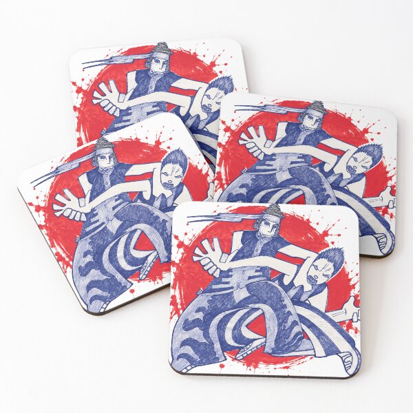 Item preview, Blue Ink Martial Arts Fighters – Dynamic Red Splash Art designed and sold by spacechakra.