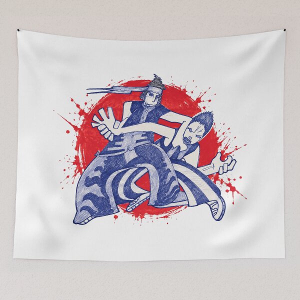 Item preview, Blue Ink Martial Arts Fighters – Dynamic Red Splash Art designed and sold by spacechakra.