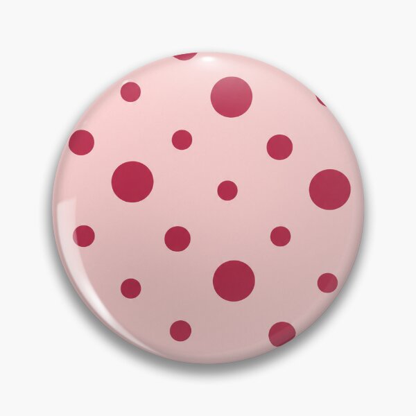 Item preview, Raspberry Red Polka Dots on Blush Pink Retro Pattern designed and sold by KokoDeez.